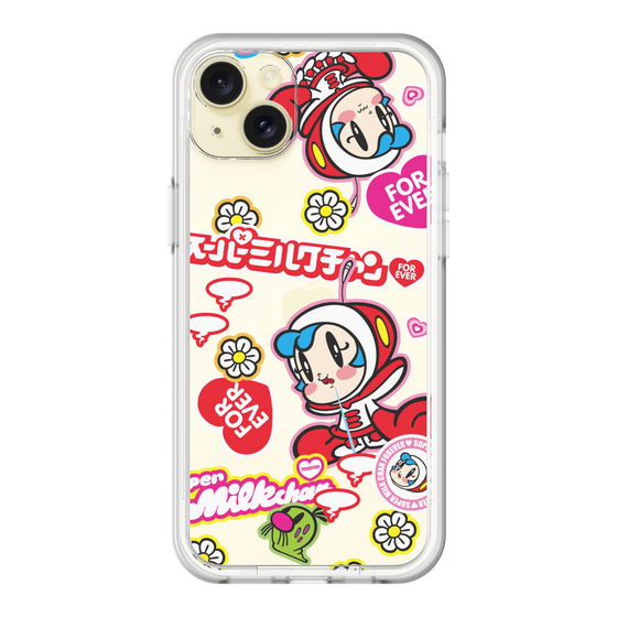 スリムプロテクションプレミアムケース［ スーパーミルクチャンFOREVER♥ - ロゴ＆キャラ ］