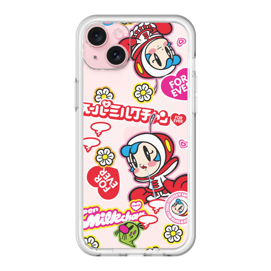 スリムプロテクションプレミアムケース［ スーパーミルクチャンFOREVER♥ - ロゴ＆キャラ ］