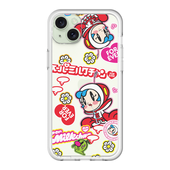 スリムプロテクションプレミアムケース［ スーパーミルクチャンFOREVER♥ - ロゴ＆キャラ ］