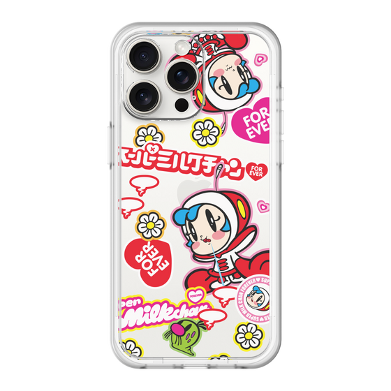 スリムプロテクションプレミアムケース［ スーパーミルクチャンFOREVER♥ - ロゴ＆キャラ ］
