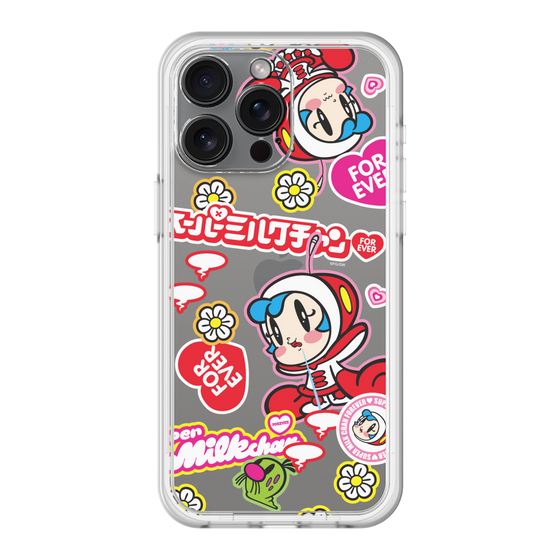 スリムプロテクションプレミアムケース［ スーパーミルクチャンFOREVER♥ - ロゴ＆キャラ ］