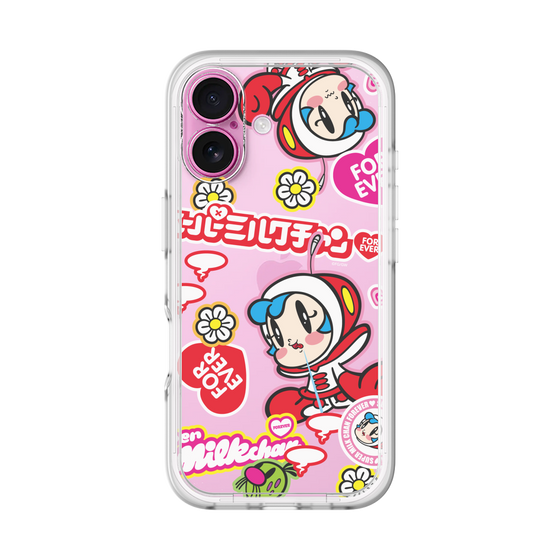 スリムプロテクションプレミアムケース［ スーパーミルクチャンFOREVER♥ - ロゴ＆キャラ ］