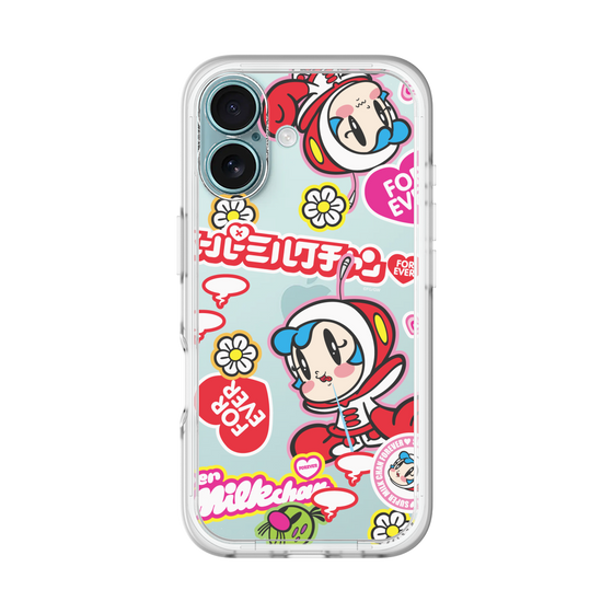 スリムプロテクションプレミアムケース［ スーパーミルクチャンFOREVER♥ - ロゴ＆キャラ ］