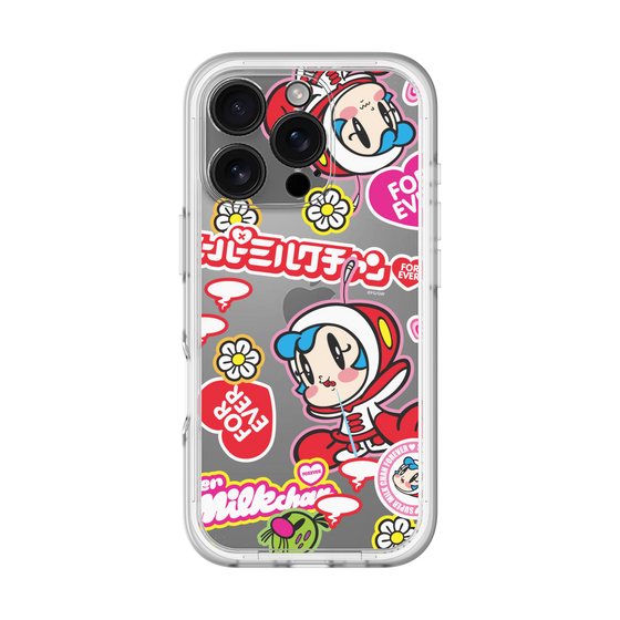スリムプロテクションプレミアムケース［ スーパーミルクチャンFOREVER♥ - ロゴ＆キャラ ］