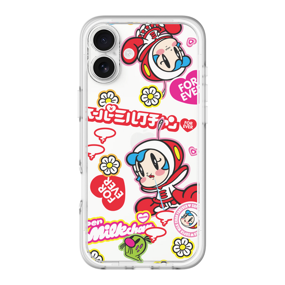 スリムプロテクションプレミアムケース［ スーパーミルクチャンFOREVER♥ - ロゴ＆キャラ ］