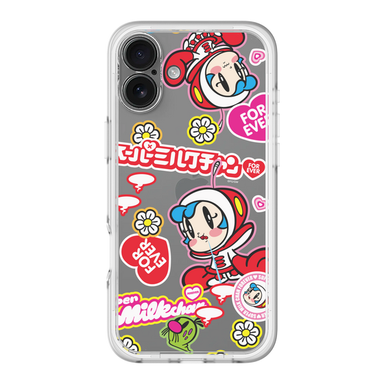 スリムプロテクションプレミアムケース［ スーパーミルクチャンFOREVER♥ - ロゴ＆キャラ ］