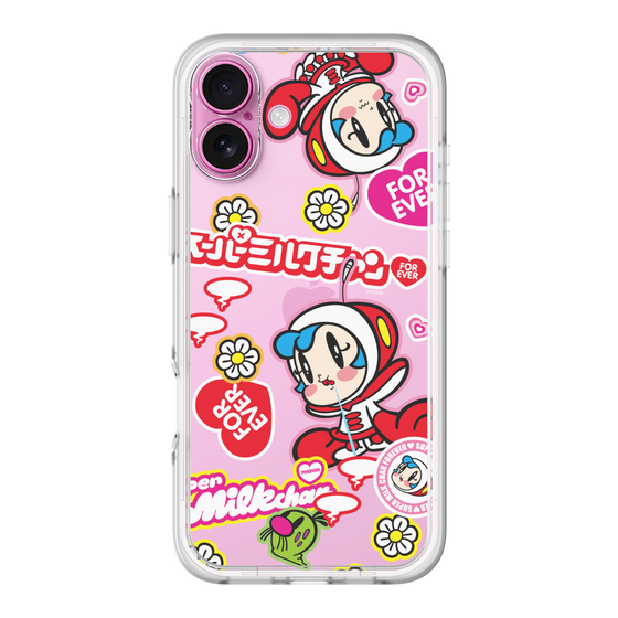 スリムプロテクションプレミアムケース［ スーパーミルクチャンFOREVER♥ - ロゴ＆キャラ ］
