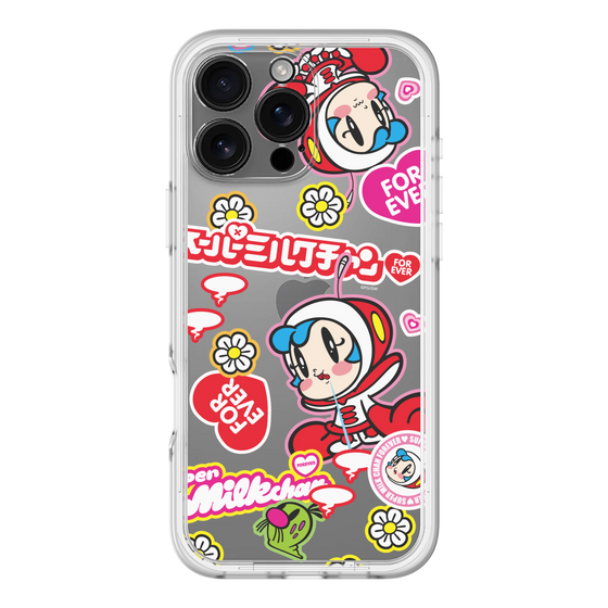 スリムプロテクションプレミアムケース［ スーパーミルクチャンFOREVER♥ - ロゴ＆キャラ ］