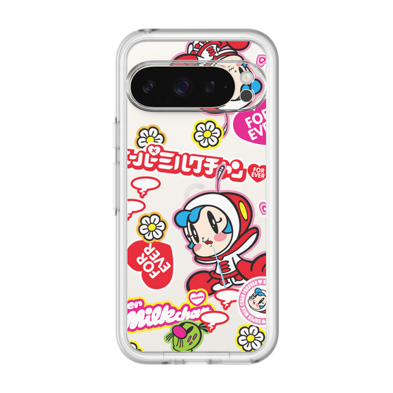 スリムプロテクションプレミアムケース［ スーパーミルクチャンFOREVER♥ - ロゴ＆キャラ ］