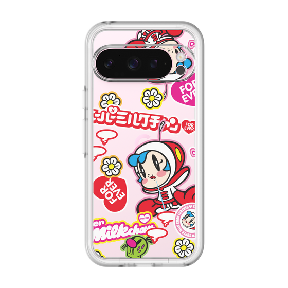 スリムプロテクションプレミアムケース［ スーパーミルクチャンFOREVER♥ - ロゴ＆キャラ ］