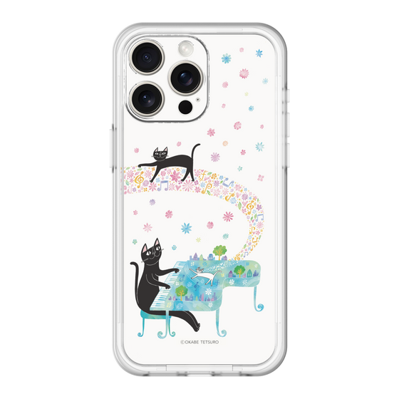 スリムプロテクションプレミアムケース［ おかべてつろう - 黒猫クロのとおりみち ］