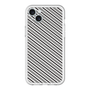 スリムプロテクションプレミアムケース［ Small Stripe - Gray × Black ］