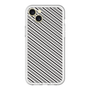 スリムプロテクションプレミアムケース［ Small Stripe - Gray × Black ］