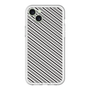 スリムプロテクションプレミアムケース［ Small Stripe - Gray × Black ］