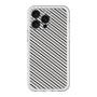 スリムプロテクションプレミアムケース［ Small Stripe - Gray × Black ］