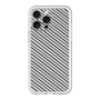 スリムプロテクションプレミアムケース［ Small Stripe - Gray × Black ］