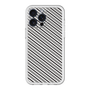 スリムプロテクションプレミアムケース［ Small Stripe - Gray × Black ］