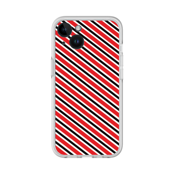 分離ケース［ Small Stripe - Red × Black ］