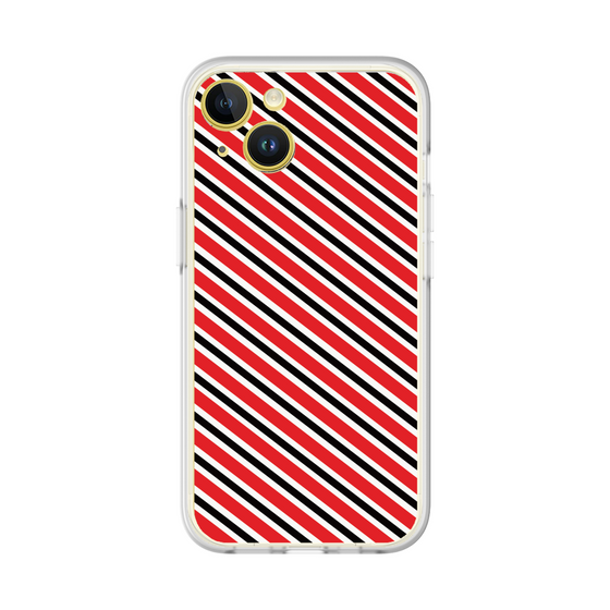 分離ケース［ Small Stripe - Red × Black ］