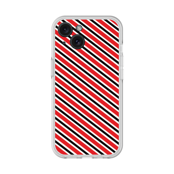 分離ケース［ Small Stripe - Red × Black ］