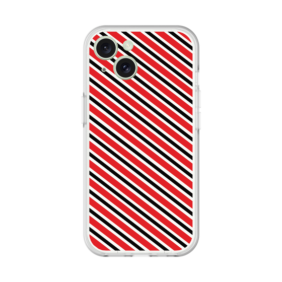 分離ケース［ Small Stripe - Red × Black ］