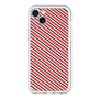スリムプロテクションプレミアムケース［ Small Stripe - Red × Black ］