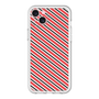 スリムプロテクションプレミアムケース［ Small Stripe - Red × Black ］