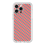 スリムプロテクションプレミアムケース［ Small Stripe - Red × Black ］