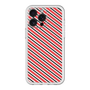 スリムプロテクションプレミアムケース［ Small Stripe - Red × Black ］
