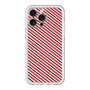 スリムプロテクションプレミアムケース［ Small Stripe - Red × Black ］