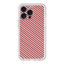 スリムプロテクションプレミアムケース［ Small Stripe - Red × Black ］