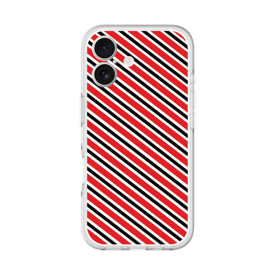 分離ケース［ Small Stripe - Red × Black ］