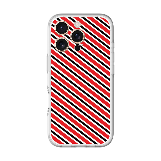 分離ケース［ Small Stripe - Red × Black ］