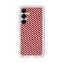 スリムプロテクションプレミアムケース［ Small Stripe - Red × Black ］