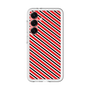 スリムプロテクションプレミアムケース［ Small Stripe - Red × Black ］