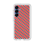 スリムプロテクションプレミアムケース［ Small Stripe - Red × Black ］