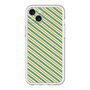 スリムプロテクションプレミアムケース［ Small Stripe - Green × Orange ］