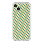 スリムプロテクションプレミアムケース［ Small Stripe - Green × Orange ］