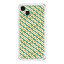スリムプロテクションプレミアムケース［ Small Stripe - Green × Orange ］