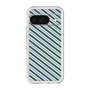 スリムプロテクションプレミアムケース［ Small Stripe - Navy × Green ］