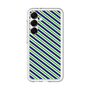 スリムプロテクションプレミアムケース［ Small Stripe - Navy × Green ］