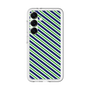 スリムプロテクションプレミアムケース［ Small Stripe - Navy × Green ］