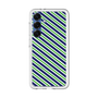 スリムプロテクションプレミアムケース［ Small Stripe - Navy × Green ］