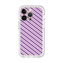 スリムプロテクションプレミアムケース［ Small Stripe - Purple × Pink ］