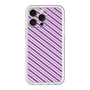 スリムプロテクションプレミアムケース［ Small Stripe - Purple × Pink ］