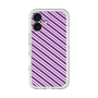 スリムプロテクションプレミアムケース［ Small Stripe - Purple × Pink ］