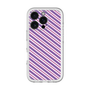 スリムプロテクションプレミアムケース［ Small Stripe - Purple × Pink ］