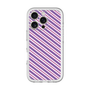 スリムプロテクションプレミアムケース［ Small Stripe - Purple × Pink ］