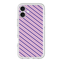 スリムプロテクションプレミアムケース［ Small Stripe - Purple × Pink ］