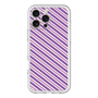 スリムプロテクションプレミアムケース［ Small Stripe - Purple × Pink ］